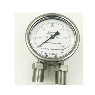 low cost gas/air/liquid stainless steel differential pressure gauge / indicator