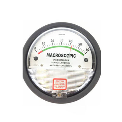 Micro differential pressure gauge manometer price with visual alert