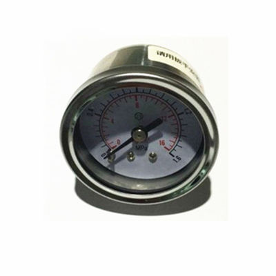 Spiral tube 40mm oil back connection pressure gauge mpa  kg and psi
