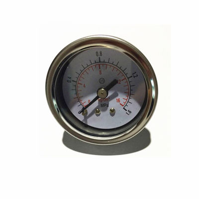 Spiral tube 40mm oil back connection pressure gauge mpa  kg and psi
