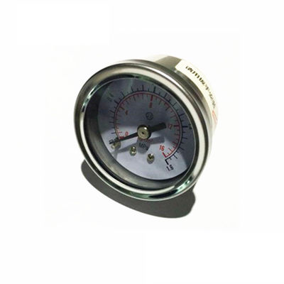 Spiral tube 40mm oil back connection pressure gauge mpa  kg and psi