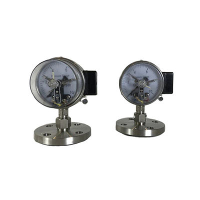 High Precision Stainless Steel Electric Contact Pressure Gauge With Flange