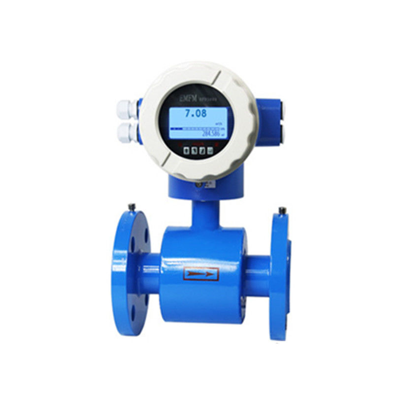Digital milk sewage liquid oil battery powered magnetic flow meter price 4-20ma output water